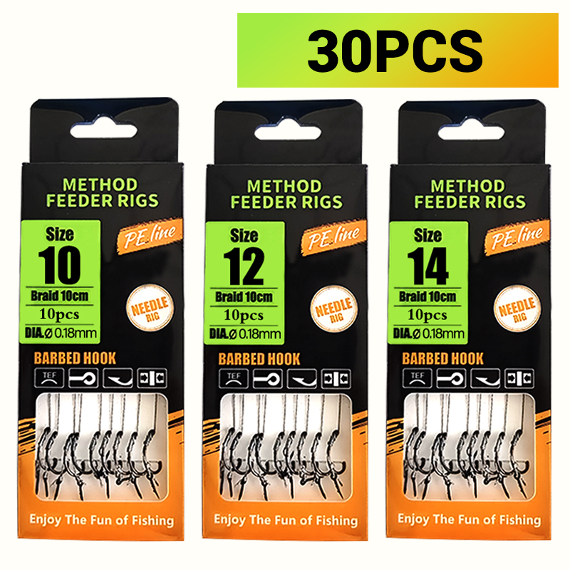 Carp Fishing Rigs Pre Tied, Me - đánh giá và giá Fishing Hook Barbless