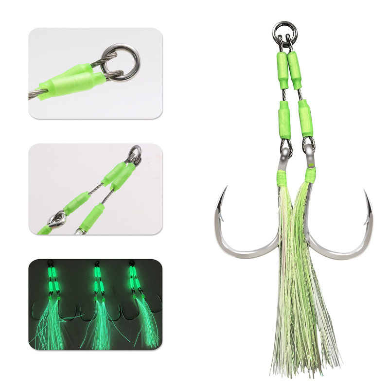 ZYZHE 1/3/5pcs Jig Assist Hook - đánh giá và giá Fishing Hook Barbless
