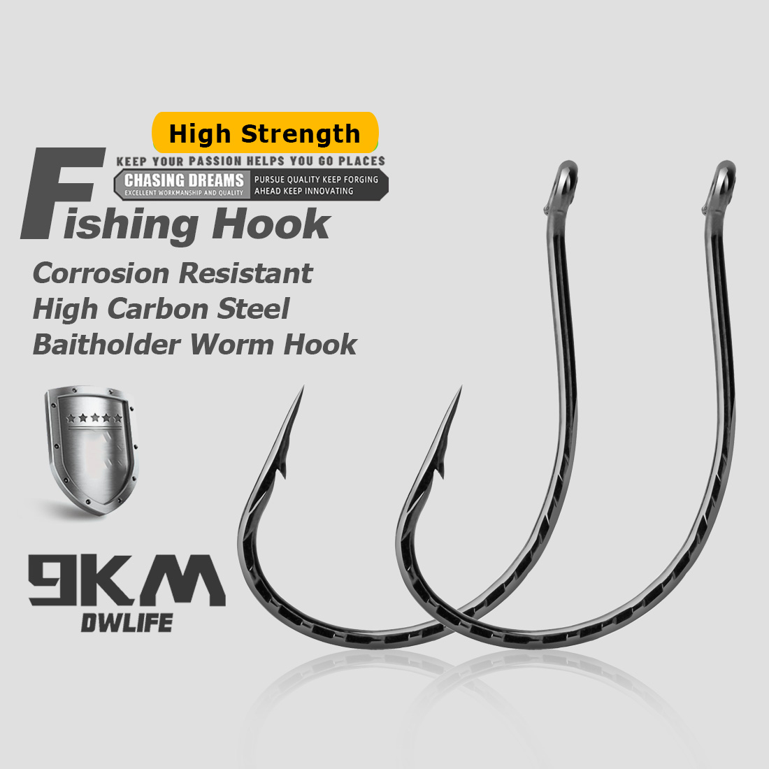 Drop Shot Hook Bass Fishing Ho - đánh giá và giá Fishing Hook Barbless