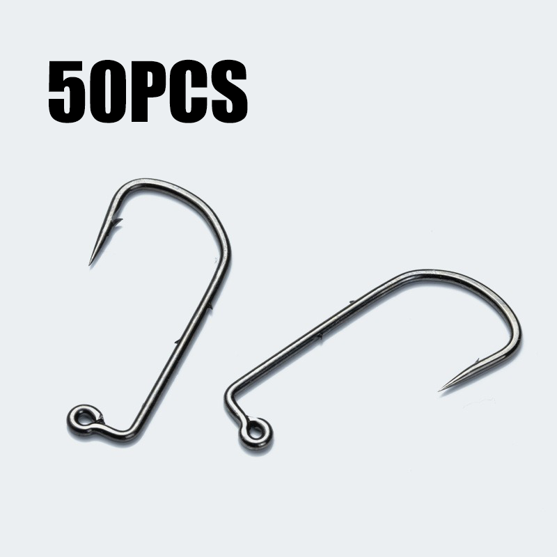 50PCS 90 Degree Jig Fly Hooks  - đánh giá và giá Fishing Hook Barbless