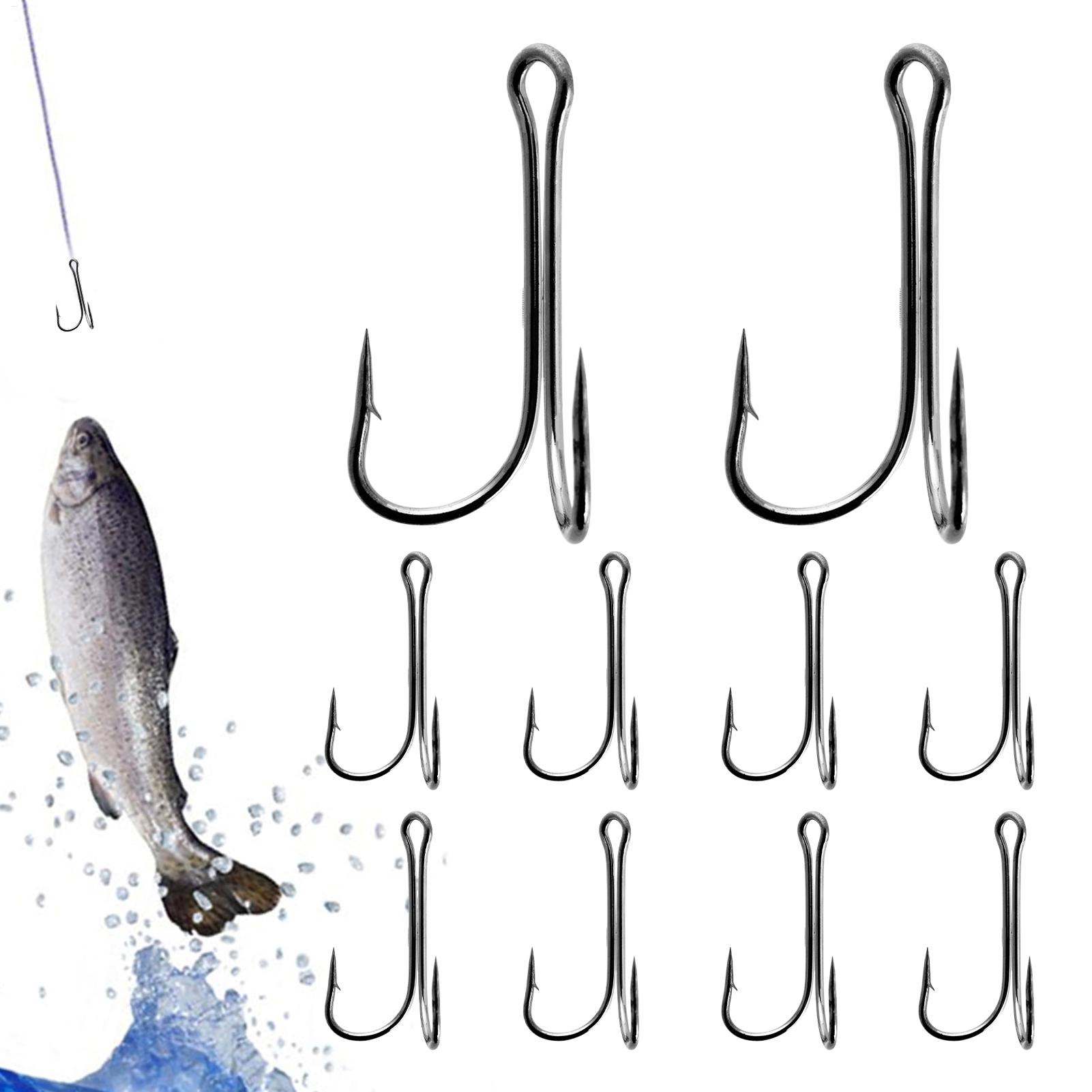 Barbed Fish Hooks 10 Pack High - đánh giá và giá Fishing Hook Treble