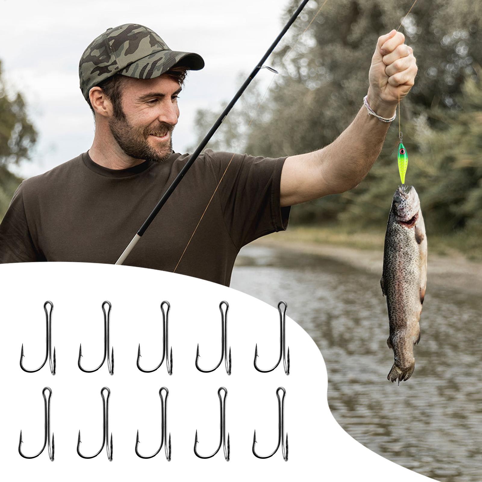 Barbed Fish Hooks 10 Pack High - đánh giá và giá Fishing Hook Treble