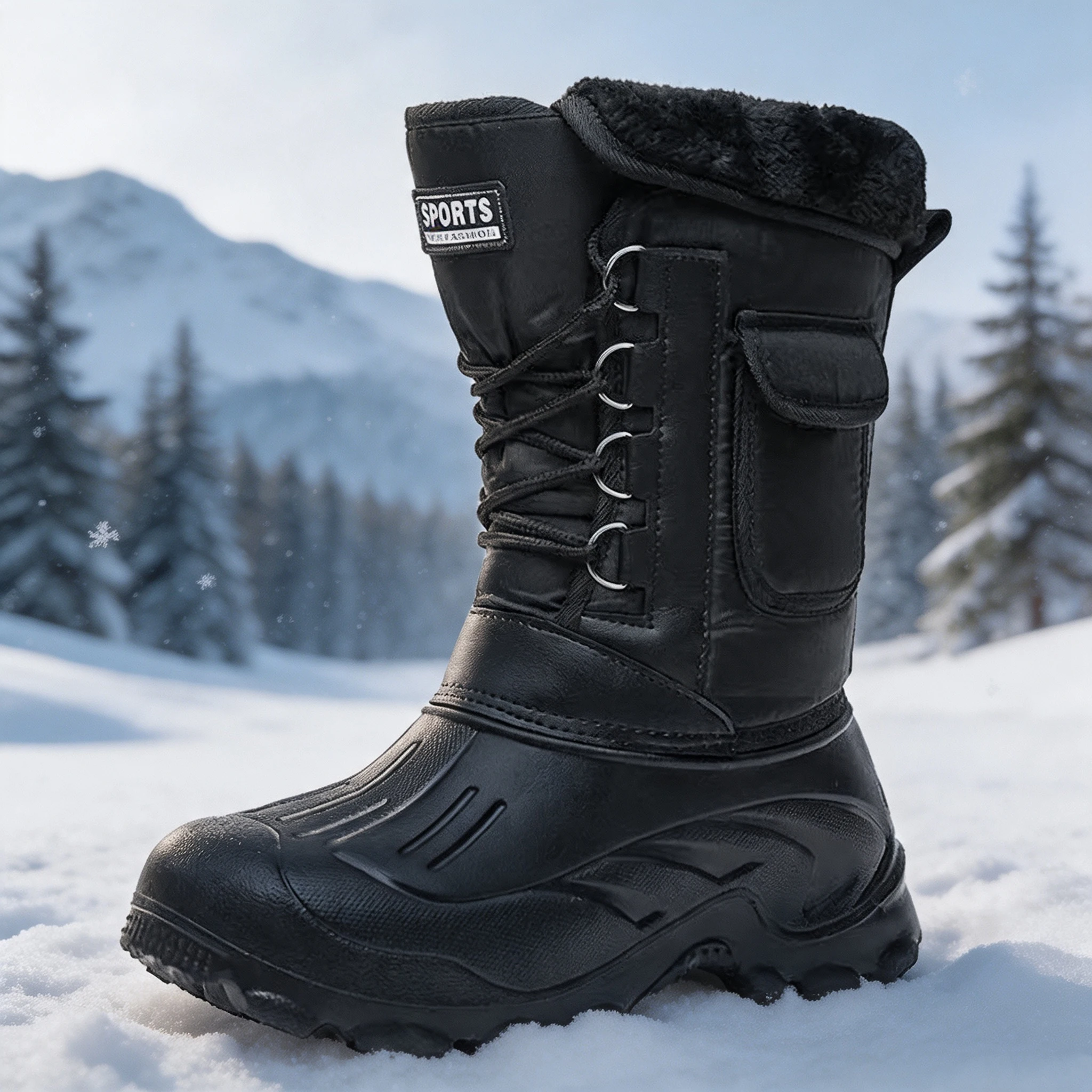 Men Winter Snow Boots Outdoor  - đánh giá và giá Fishing Hook Size